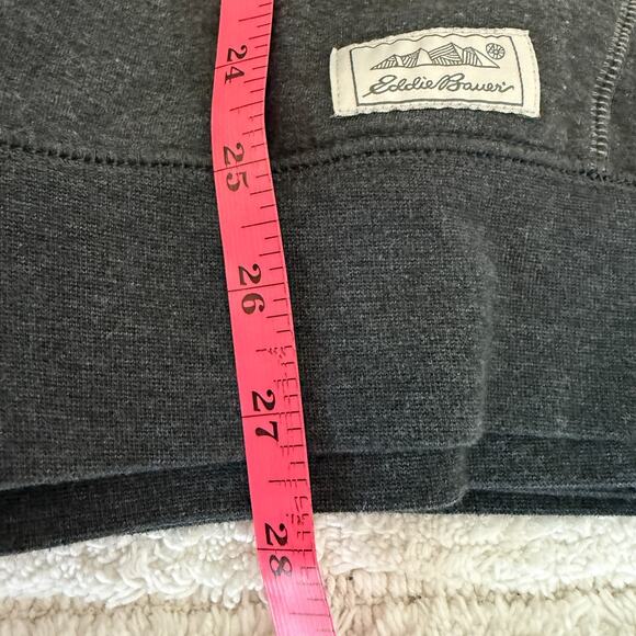 Eddie Bauer Mens Large Gray Sweatshirt Hoodie Activewear Athleisure Outdoors - Picture 9 of 11